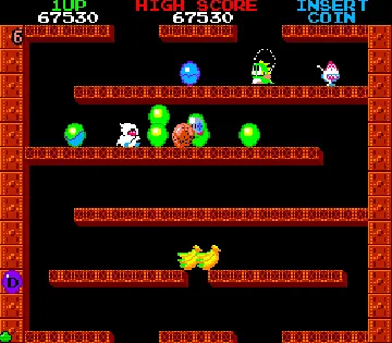 Bubble Bobble (US with mode select) screen shot game playing